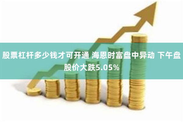 股票杠杆多少钱才可开通 海恩时富盘中异动 下午盘股价大跌5.05%